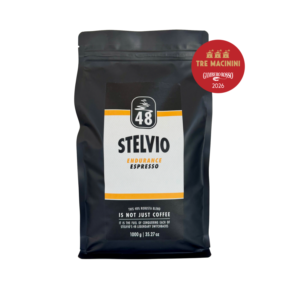 Stelvio Endurance Espresso 48% Robusta 1000g Vorderseite