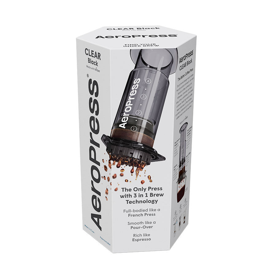AeroPress Coffee Maker Clear black Karton