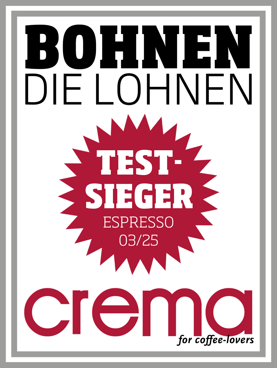 Crema Magazin Testsieger Espresso 2025