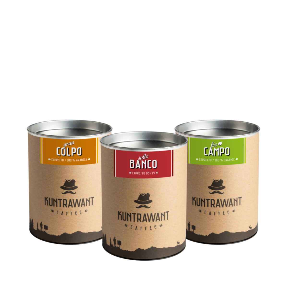 Kaffeeset Schmugglerbox (Probierbox) Dosen geaahlen