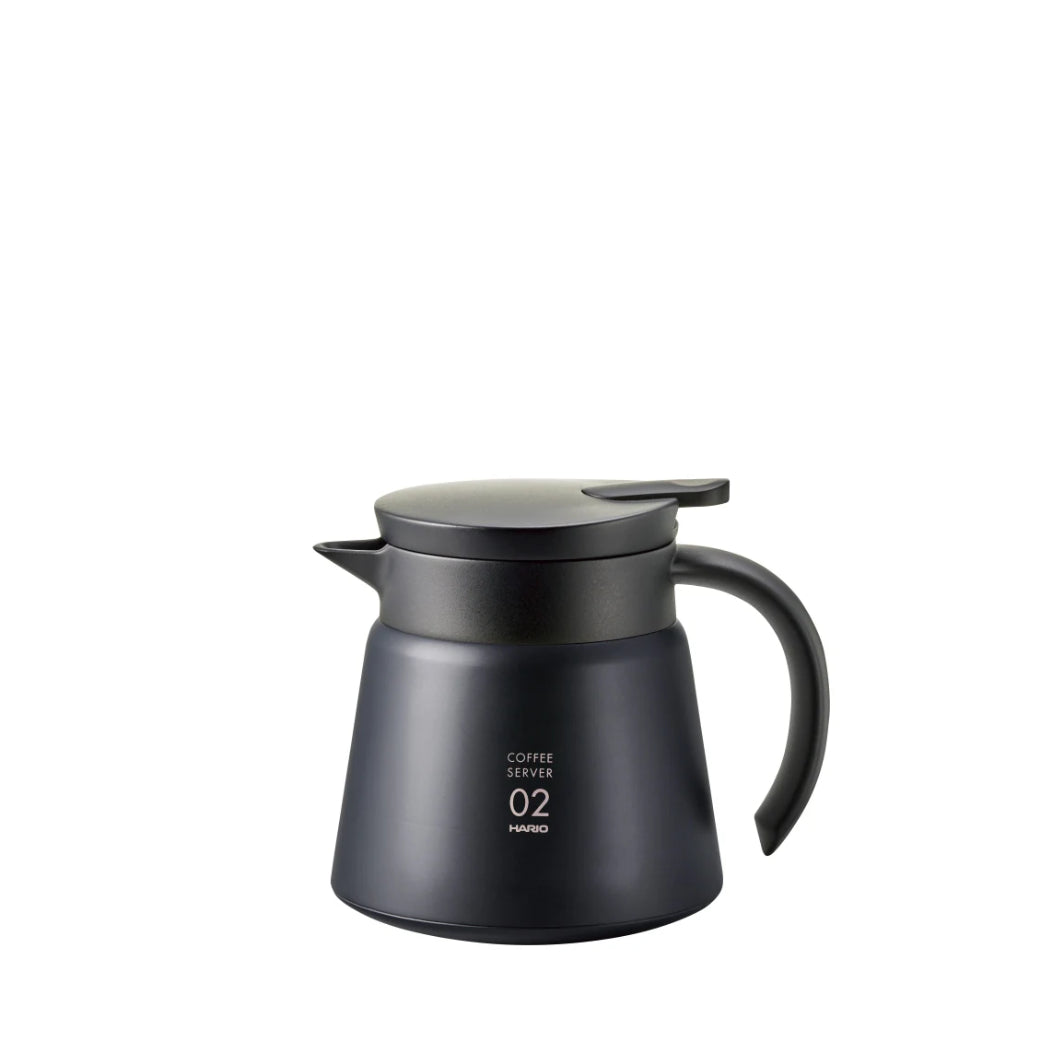 Hario V60 Heat - Retaining Stainless Server 600 Black