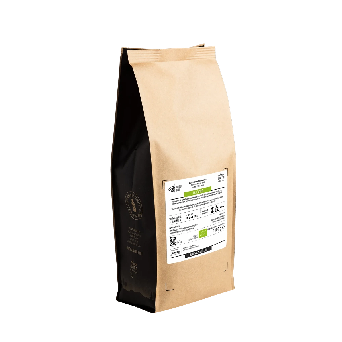 Espresso BIO Campo Rückentikette 1000g