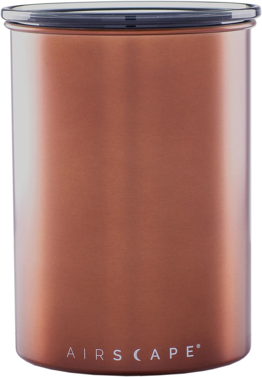 Airscape Kaffeedose Groß Brushed Copper Kupfer