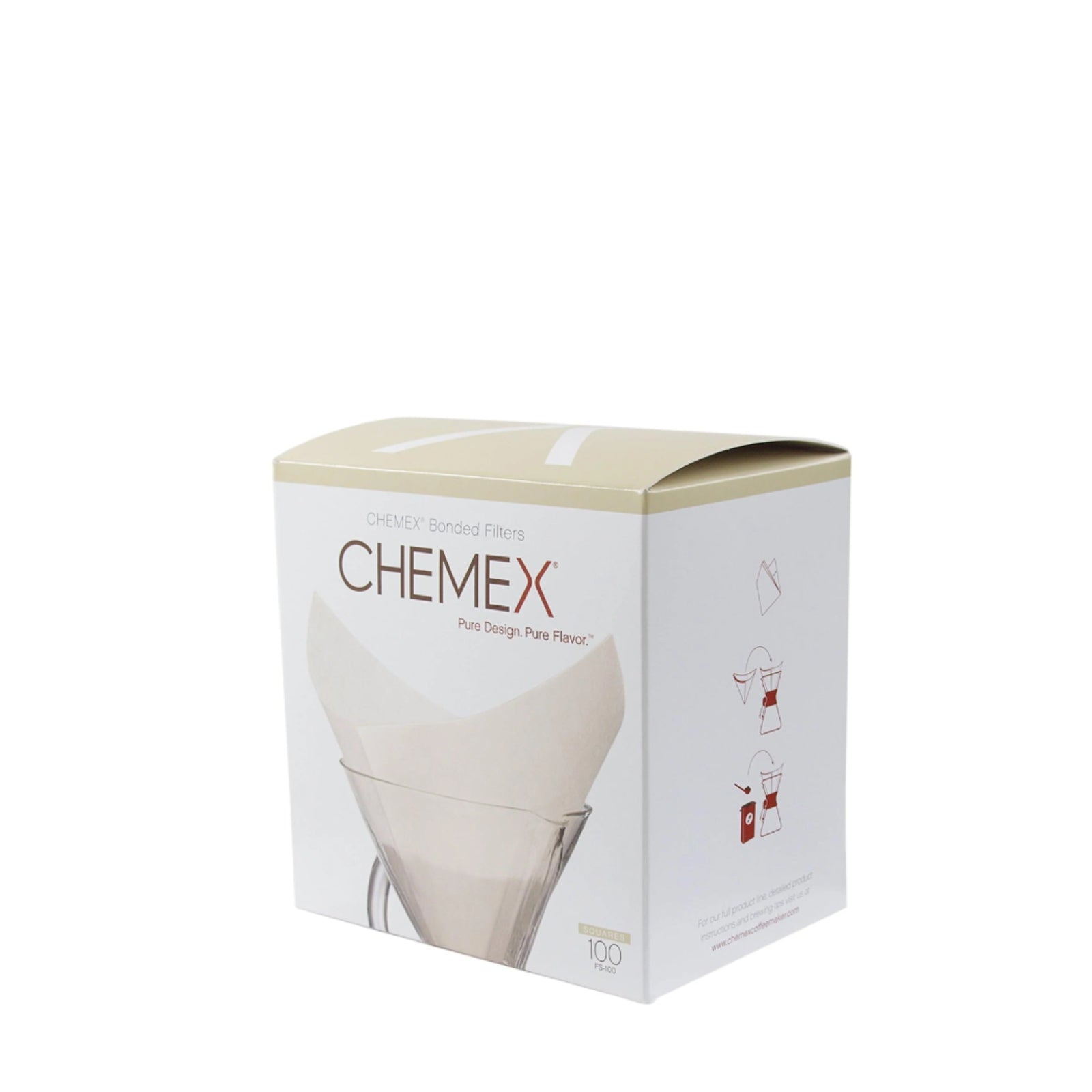 Chemex Papierfilter FS-100 weiss quadratisch