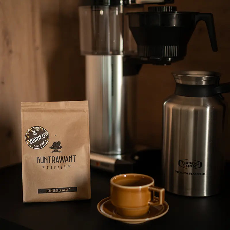 Kuntrawant Caffee Vormess Filterkaffee vor Moccamaster-Kaffeemaschine